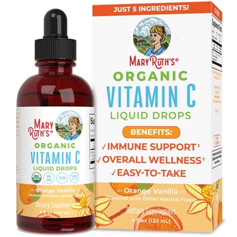 MaryRuth's Organic Vitamin C Liquid Drops Orange Vanilla -- 4 fl oz ...