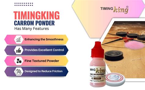 Buy TIMINGKING Carrom Disco Powder Small Bottles | Caram Powder ...