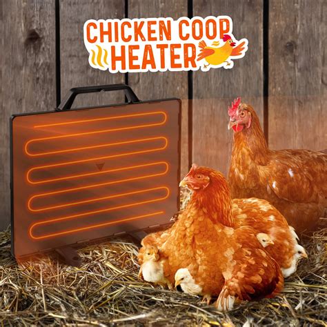 Chicken Coop Heater Flat Panel Poultry Radiant Heat Warmer 140W ...