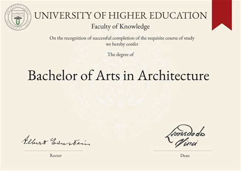Bachelor of Arts in Architecture B.Arch