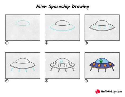 Image result for Alien Ship Drawing