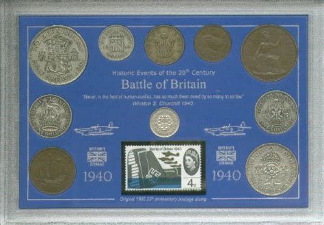 Buy The Battle of Britain 1940 WWII RAF World War Two Coin & Stamp ...