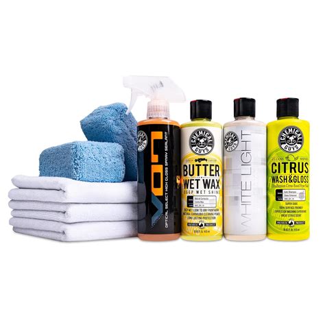 Chemical Guys HOL204 White Car Care Kit (9 Items), 64 fl. oz : Amazon ...