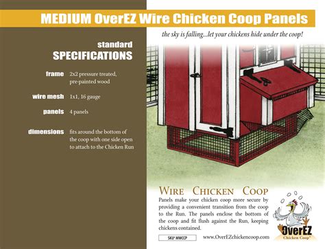 Medium Wire Chicken Coop Panels – OverEZ Chicken Coop
