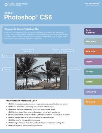 Buy Adobe Photoshop CS6 CourseNotes (Coursenotes quick reference guide ...