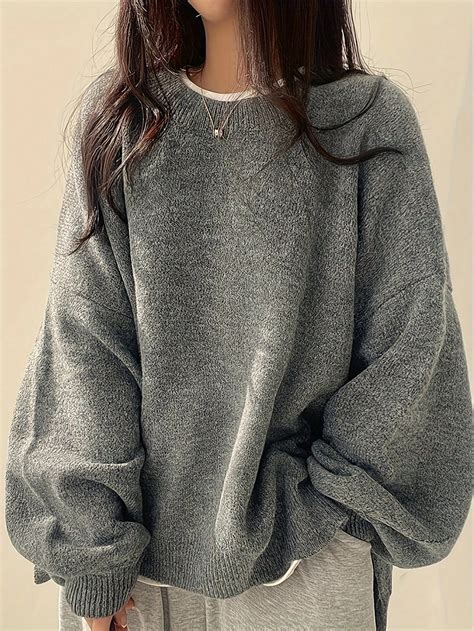 SHEIN UK | Sweaters oversized, Oversized pullover sweaters, Pullover ...