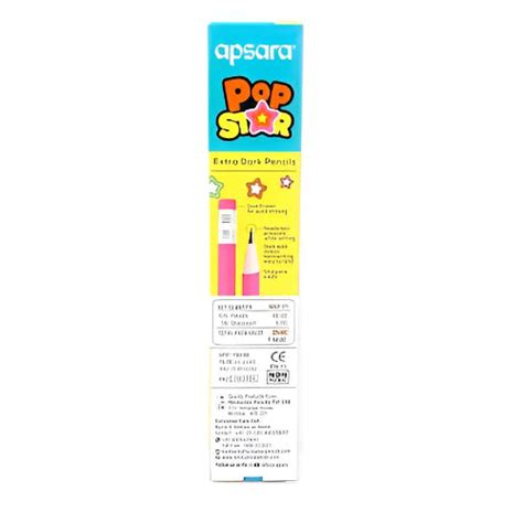 Apsara Pop Star Pencils – Neon Look, Smooth Writing – Bbag | India’s ...