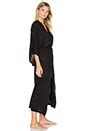 eberjey Colette Long Kimono Robe in Black | REVOLVE