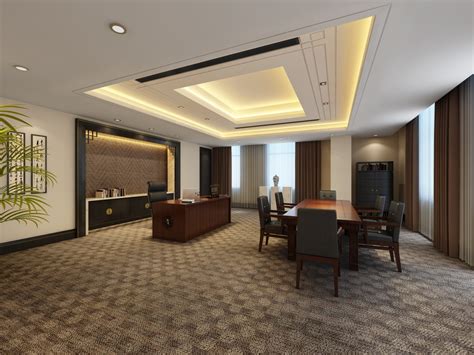 260平方现代简约办公室装修设计案例效果图_岚禾办公空间设计