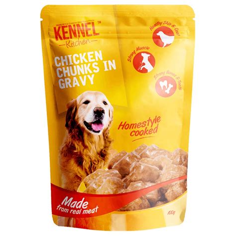 Kennel Kitchen Chicken Chunks in Gravy Dog Food, 100 g (Pack of 20 ...