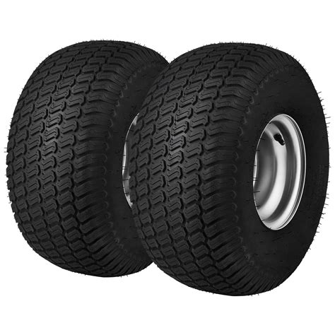 VEVOR Lawn Mower Tires with Rim, 20x8-8" Tubeless Tractor Tires, 2-Pack ...