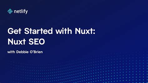 Get Started with Nuxt: Nuxt SEO - YouTube
