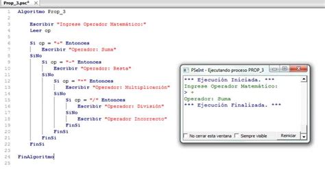 Image result for PSeInt Estructura Multiple