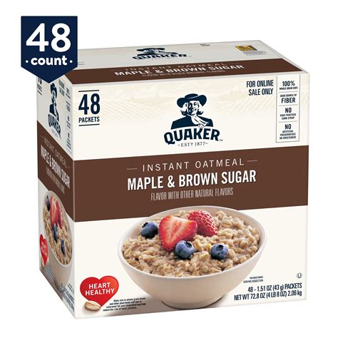 Instant Oatmeal Maple And Brown Sugar Nutrition Facts at Steve Courtney ...