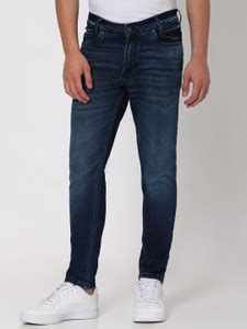 MUFTI Slim Men Dark Blue Jeans - Buy MUFTI Slim Men Dark Blue Jeans ...