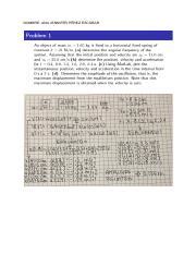 Image result for Harmonic Motion MATLAB Graph Plot In