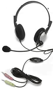 Andrea Communications NC-185VM On-Ear Stereo Computer Headset with ...