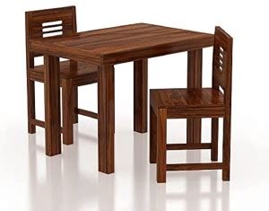FLATU ART Solid Wood 2 Seater Dining Table Price in India - Buy FLATU ...