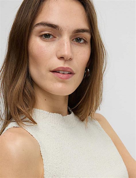 Buy Cotton Rich Textured Knitted Vest at Marks & Spencer