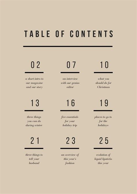A Table of Contents Entry 的图像结果
