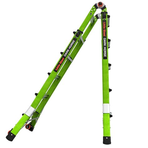 Little Giant Ladders Dark Horse 2.0, M22 Fiberglass 22-ft Reach Type 1A ...