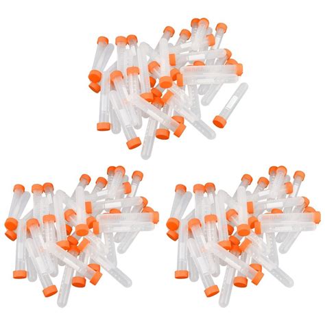 Buy EuisdanAA 100 Pcs 10ml Plastic Centrifuge Tubes with Screw-on Cap ...