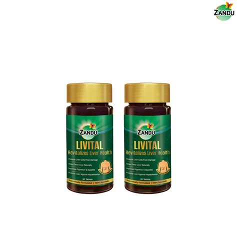 Zandu Livital Tablets for Liver Detox in 2 Months (90 Tabs)