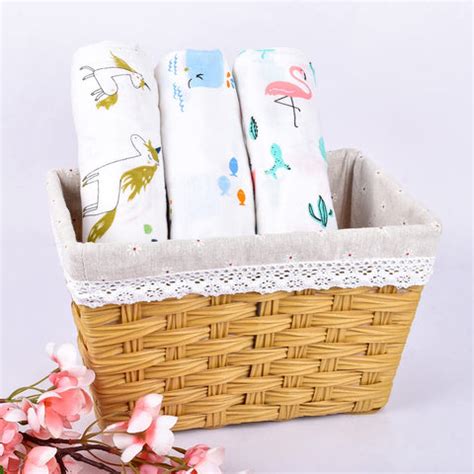 Baby Swaddle Wrap Organic Muslin cotton - 100x100 cm - Pack of 3 - Uni ...
