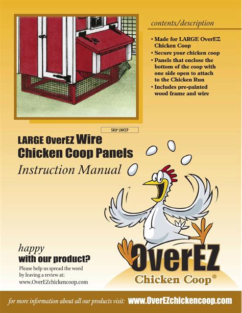 Large Wire Chicken Coop Panels – OverEZ Chicken Coop