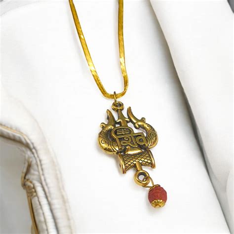 Shiv Locket with Rudraksha | Spiritual Protection and Divine Blessings ...