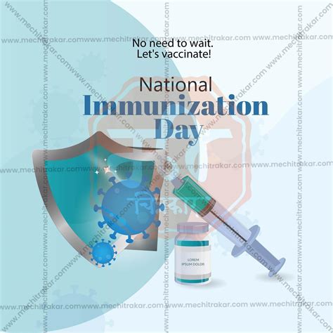 National Immunization Day Social Media Template | English PSD | Me ...