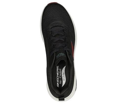 Skechers Black/Red Go Run Arch Fit Mens Running Shoes - Style ID ...
