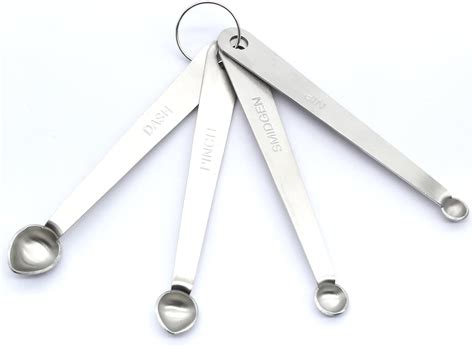 Amazon.com: Luomorgo 4 Pc Set Measuring Spoons - Stainless Steel, 1/64 ...
