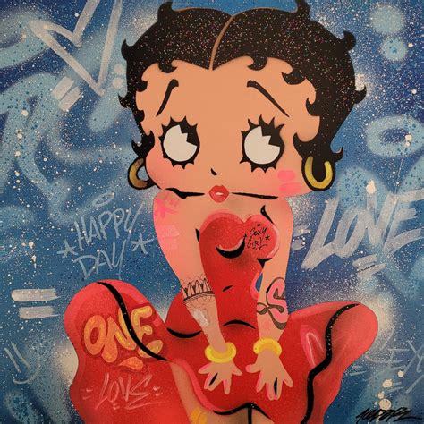 Painting Betty Boop by Kedarone | Carré d'artistes