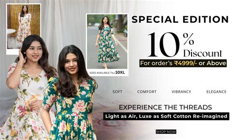 Buy Pure Cotton Kurtas,Kurta Sets n Dresses for Women Online in India ...