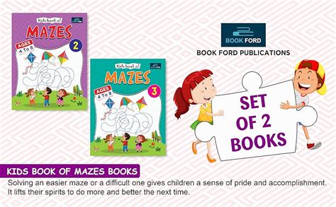 Buy BookFord Quizs and Puzzle for Kids (Set of 2) - Kids Book of Mazes ...