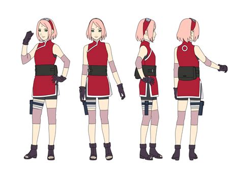 Sakura Haruno (19) Outfit 1 Color by SunakiSabakuno on DeviantArt