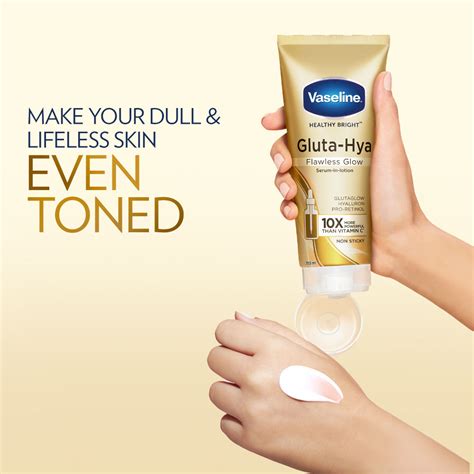 Buy Vaseline Gluta-Hya Flawless Glow Lotion Bright, Even Tone Skin ...