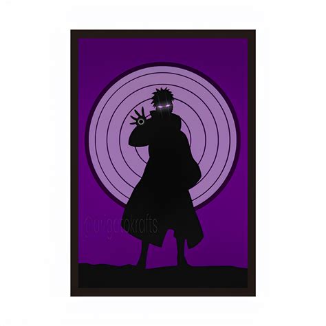 Obito Uchiha Portrait Framed Poster – Inkyprinty.in
