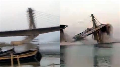 印度一在建大桥再度坍塌 现场目击者拍下了坍塌时的画面_军事频道_中华网