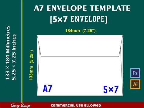 A7 Envelope Size Cm at William Mata blog