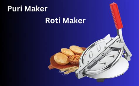 Buy Mivya Stainless Steel Puri Maker Press Machine - Roti Chapati ...
