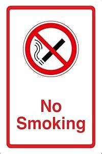 Signage Infra Prohibition Signs - No Smoking Sign, Digital Print on 3mm ...