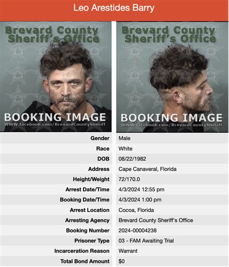 Recent Jail Mugshots in Brevard County Florida