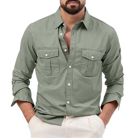 CUNSOUTH Mens Easter Shirt Mens Long Sleeve Button Down Shirts Men ...