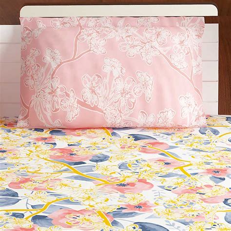Bombay Dyeing Pink Multi Colored Floral TC Cotton Double 1 Bedsheet ...