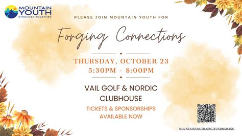 Forging Connections, Vail Golf Club - Vail Nordic Center, 23 October ...