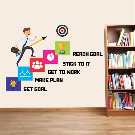 StickMe 'Career - Reach Goal - Office Inspirational Motivation Wall ...