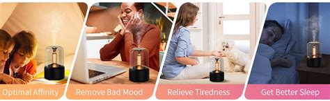 ROCKTECH Plastic 2 in 1 Table Lamp and Air Humidifier - Aromatherapy ...