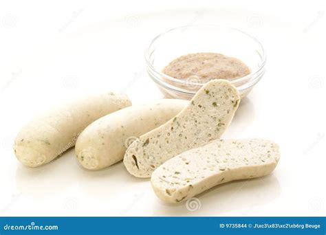 Bavarian veal sausage stock photo. Image of delicious - 9735844